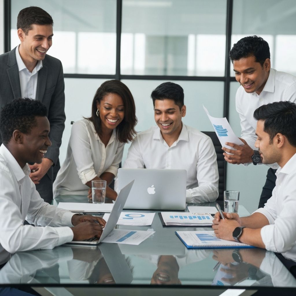 Profesionales colaborando en estrategia de optimización de inversiones